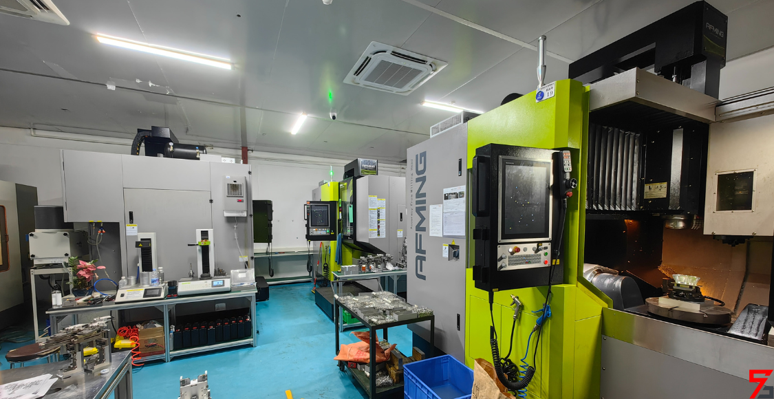 5-Axis CNC Milling Machine Room