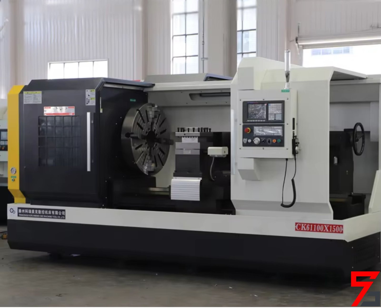 Large flat bed cnc lathe