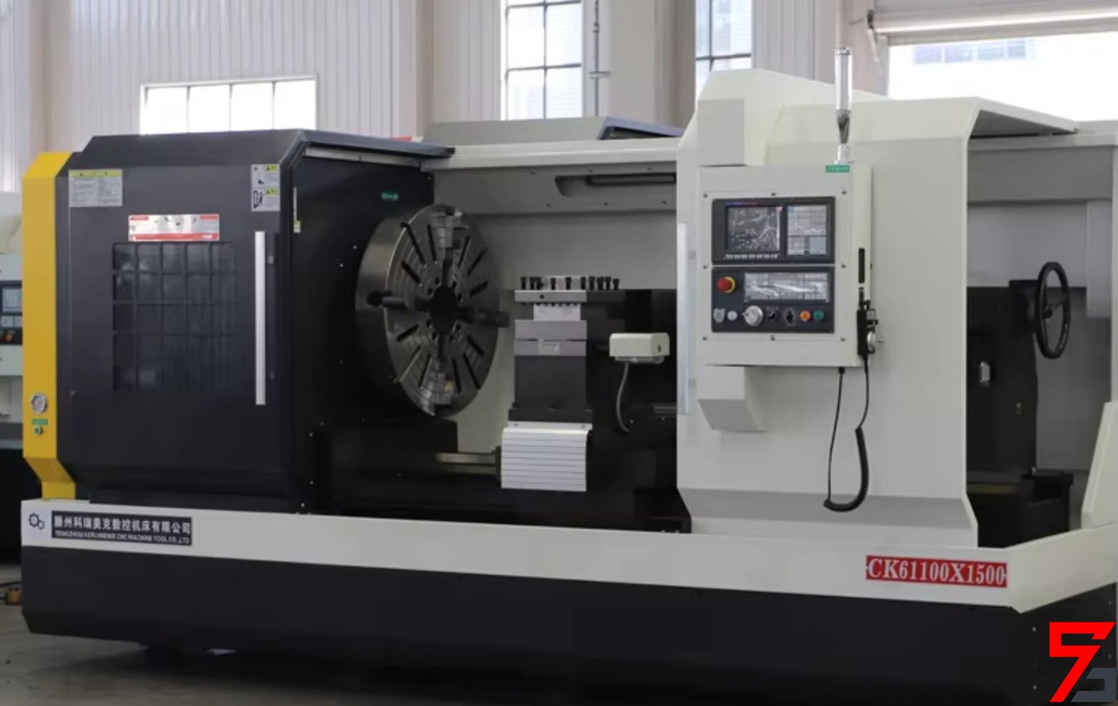 Large flat bed cnc lathe
